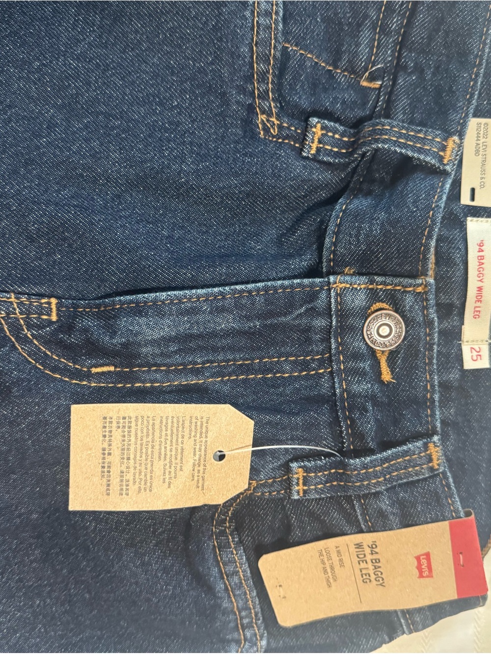 Levi's Navy Wide-Leg High-Rise Jeans - Picture 3 of 3